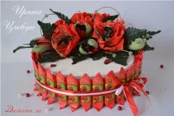 Торта бонбони шик макове - майсторски клас Iriny Tsybun
