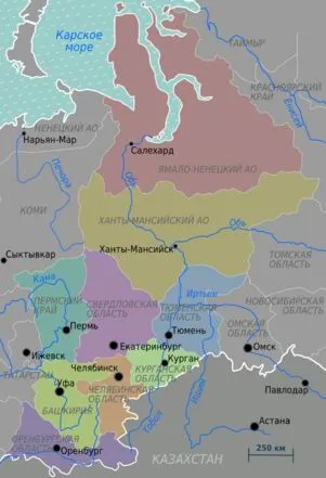 Както на територията на Урал