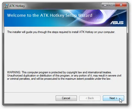 Инсталиране на драйвери и програми за ASUS
