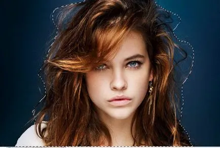 Избор на косата в Photoshop