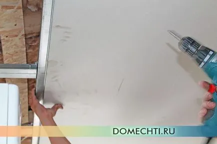 Изравняване на таван гипсокартон майсторския клас на с стъпка по стъпка снимки, къща мечта (гипсокартон) Изравняване на таван гипсокартон майсторския клас на с стъпка по стъпка снимки, къща мечта