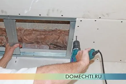 Изравняване на таван гипсокартон майсторския клас на с стъпка по стъпка снимки, къща мечта (гипсокартон) Изравняване на таван гипсокартон майсторския клас на с стъпка по стъпка снимки, къща мечта