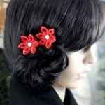 Barrettes, цветя за коса, цветна шнола