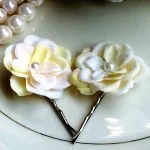 Barrettes, цветя за коса, цветна шнола