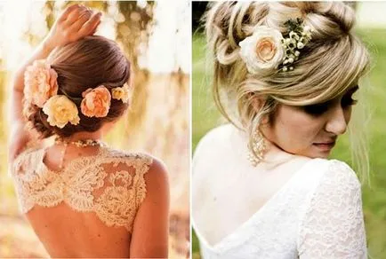 Barrettes, цветя за коса, цветна шнола