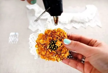 Barrettes, цветя за коса, цветна шнола