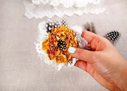 Barrettes, цветя за коса, цветна шнола
