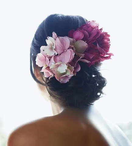 Barrettes, цветя за коса, цветна шнола