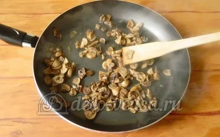 Пържени картофи с гъби стъпка по стъпка рецепта