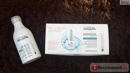 Ампули против коса Л'Ореал професионален Aminexil напреднали (серия експерт) - «как