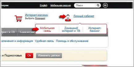 Как да въведете вашия личен кабинет MTS, MTS (да се) Как да въведете вашия личен кабинет MTS, MTS