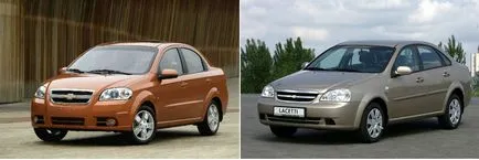 Какво е най-добрият Шевролет Авео или Lacetti (по-добро) Какво е най-добрият Chevrolet Aveo или Lacetti