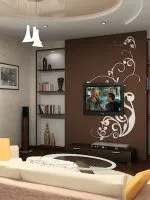 Стена декор в хола