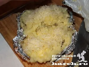 Начало трохи-картофи, fotoretsept с подробно описание на (черен дроб на треска масло) Начало троха-картофи, fotoretsept с подробно описание на