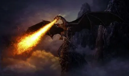 Dragon снимки и картини огнедишащ летящ чудовище изглежда като истински дракон