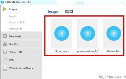 Как да горят ISO образ на изображението на диска, за да монтирате в Daemon Tools