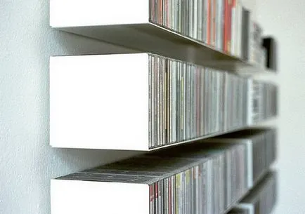 Къде да съхранявате CD и DVD-дискове 120 идеи за всеки вкус и Рафтоносачи за снимка
