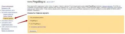 Основното огледало сайт как да се намери и да коригира началното огледало сайт - SEO блог Pingo