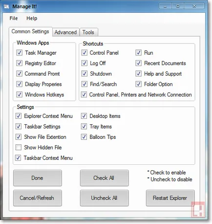 Как бързо да забраните някои функции на Windows (длъжност) Как бързо да забраните някои функции на Windows