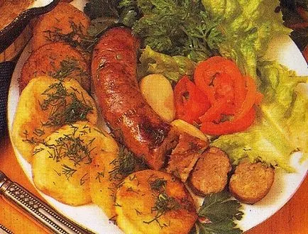Домашна наденица в дома, за да се направи най-вкусните рецептата
