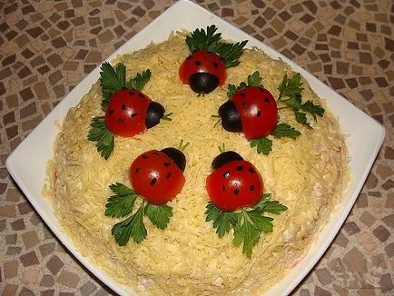 Начинът, по който се организира салата вкусно дома - стъпка по стъпка рецепти със снимки
