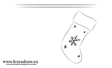 Как да се направи коледни подаръци, подаръци, в етапа молив