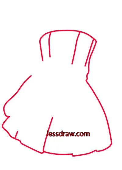 Как да се направи рокля на етапи, lessdraw