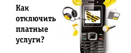 Как да забраните на платените услуги в Beeline