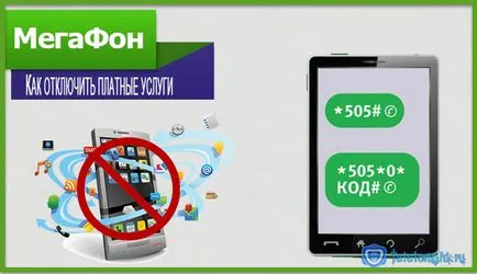 Как да забраните на платените услуги по телефона с мегафон