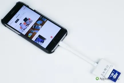 Как да се свържете с iphone и IPAD SD карта или микроб на, IOS новини