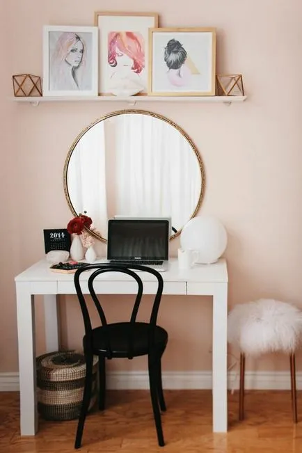Красива тоалетка с огледало, 40 снимки