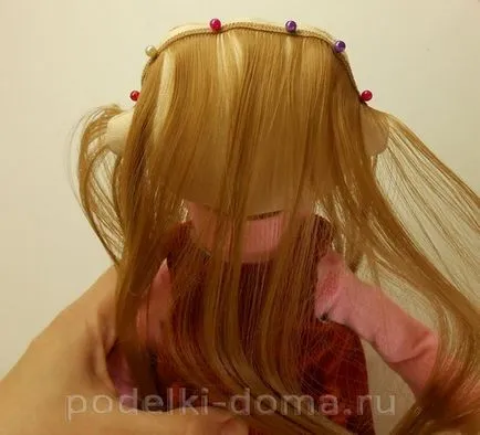 Как да шият кукла коса (майсторски клас) Как да шият кукла коса