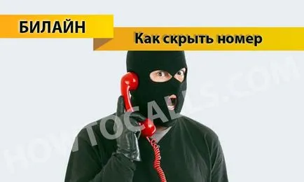 Как да скриете вашия телефонен номер на Beeline - 3 начина да скриете вашия телефонен номер на Beeline