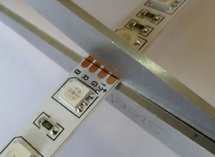 Как да се свържете светодиодна лента свързани помежду си (RGB) Как да се свържете с LED лента един до друг
