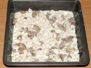 Лазаня с пиле и гъби