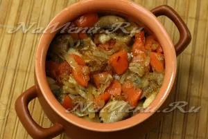Картофи с гъби в гърне във фурната, рецептата със снимка