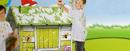 Картонена къща за деца, оцветяване, отново празник за една страхотна игра! (Holiday) Картонена къща за деца, оцветяване, отново празник за една страхотна игра!