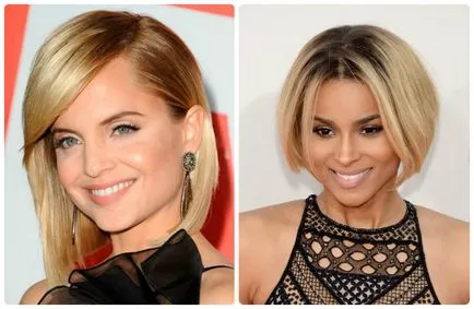 Акценти за кратки снимки и видове боядисване на коса