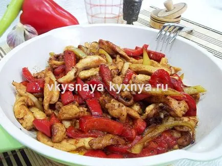 Мексикански фахитас с пиле
