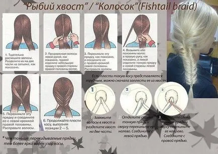Кос риба hvost- как да се плитка