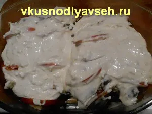 Пилешки гърди запечени с цели домати с чеснов сос, стъпка по стъпка рецепти снимки