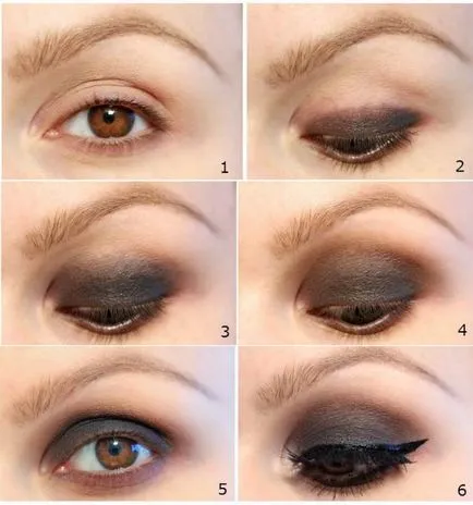 Топ Изборът, опушен грим, инструкции стъпка по стъпка Smokey Eyes