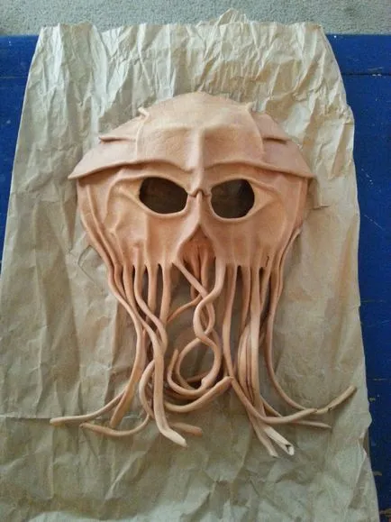 Маска Cthulhu кожа kozhanyemysli