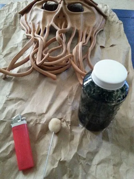 Маска Cthulhu кожа kozhanyemysli