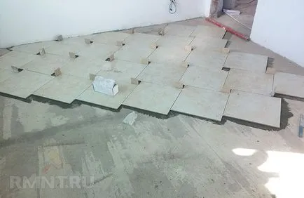 Майсторски клас за поставяне на подовите плочки с изместване