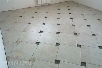 Майсторски клас за поставяне на подовите плочки с изместване