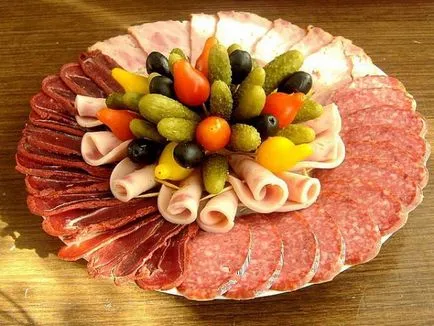 Месо и колбаси рязане, снимки