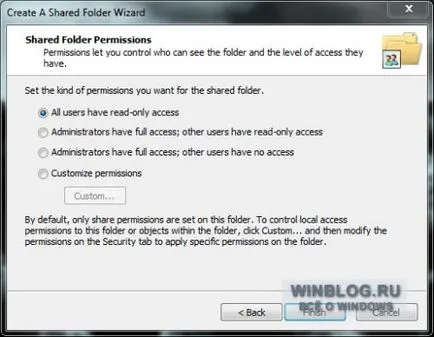 Споделяне на папки в Windows 7