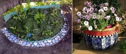 Мозайка в страната със собствените си ръце, снимка мозайка декор идеи (ръце) Мозайка в страната със собствените си ръце, снимка мозайка идеи декор