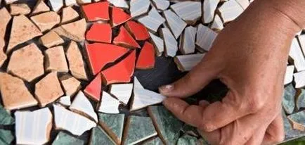 Мозайка в страната със собствените си ръце, мозайка декор идеи картина (неговата) Мозайка в страната със собствените си ръце, снимка мозайка идеи декор